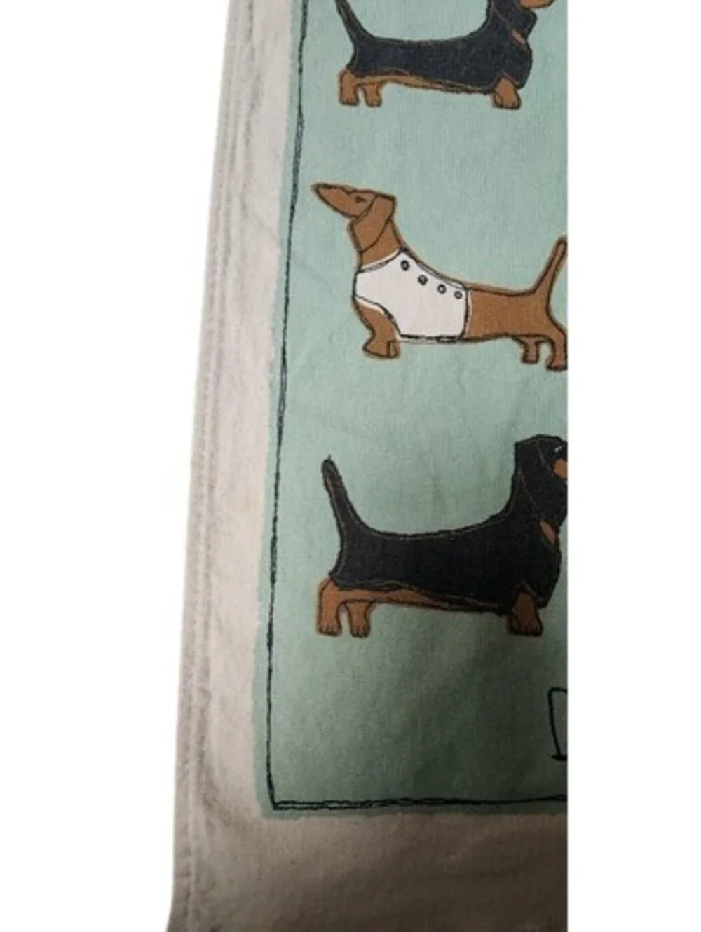 Poppy Treffry Darling Dachshunds Kitchen Towel 100% Unbleached Organic Cotton
